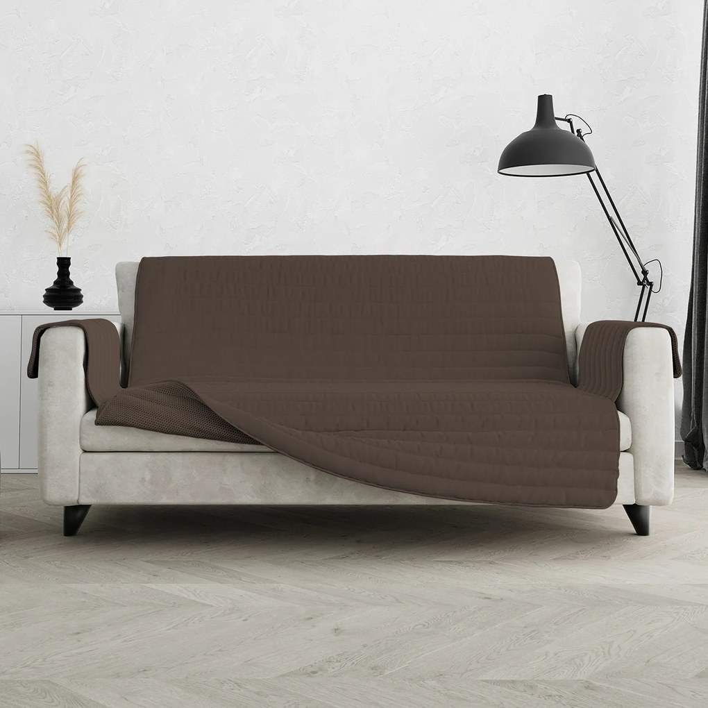 Copridivano 3 posti impermeabile Cozy Datex marrone