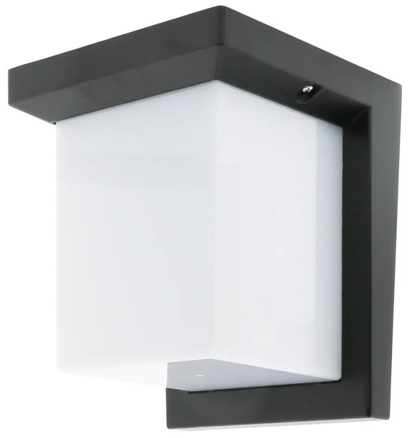 Applique Led da parete Dakota 12W Nero IP54 Bianco caldo 3000K M LEDME