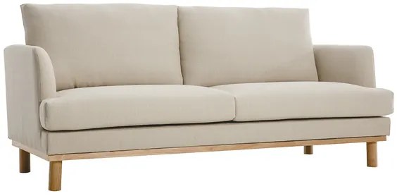 Divano scandinavo beige 3 posti HOBART