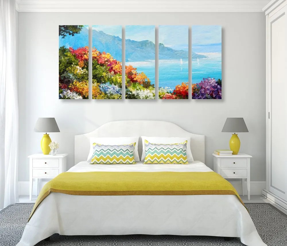 Quadri 5 pezzi – Vista sul mare