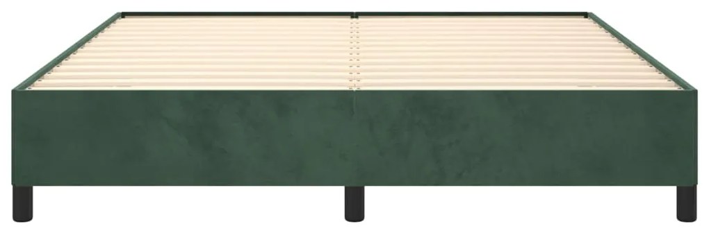 Giroletto verde scuro 160x200 cm in velluto