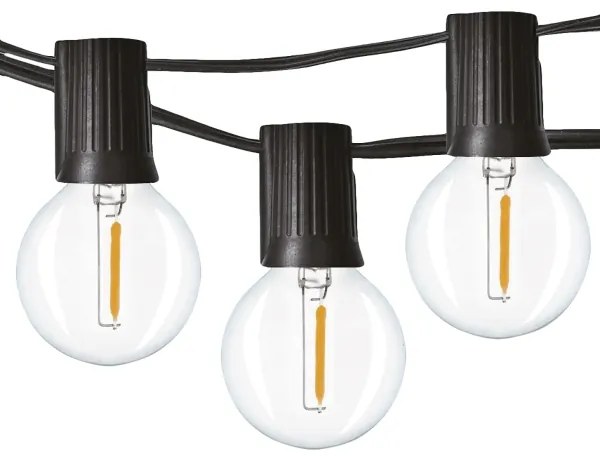 Solight WO794 - Catena decorativa da esterno LED 25xE12 20m IP44 bianco caldo