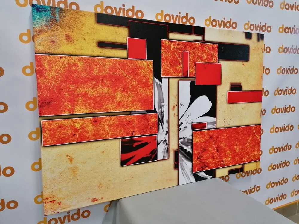 Quadro su tela – Astrazione in arancione
