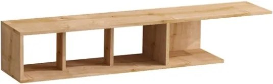 Mobile TV Sospeso 150x24x26 Vani A Giorno Effetto Legno Rovere Pan