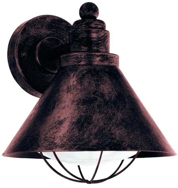 Applique rustico da esterno Barrosela ruggine IP44 1X E27 EGLO