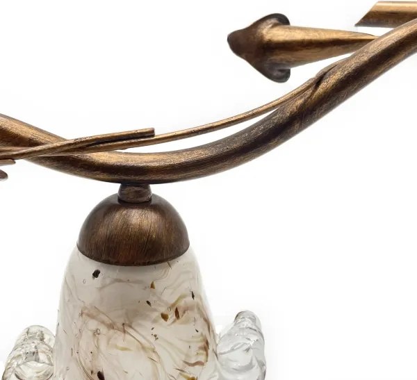 Lampadario a plafone ROZETA 3xE14/40W/230V bronzo