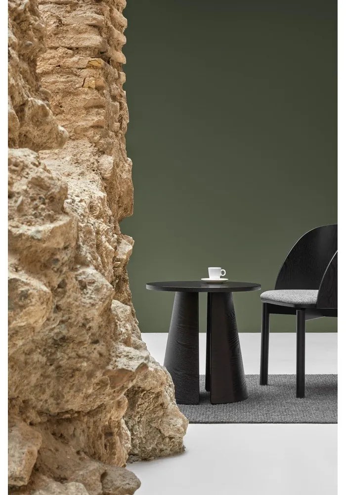 Tavolino nero , ø 50 cm Cep - Teulat