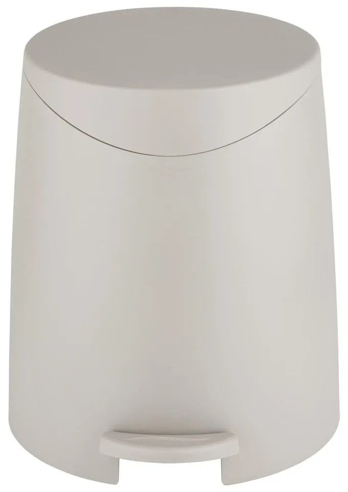 Cestino per la spazzatura grigio tortora in plastica con pedale 3 l Portes – Allstar