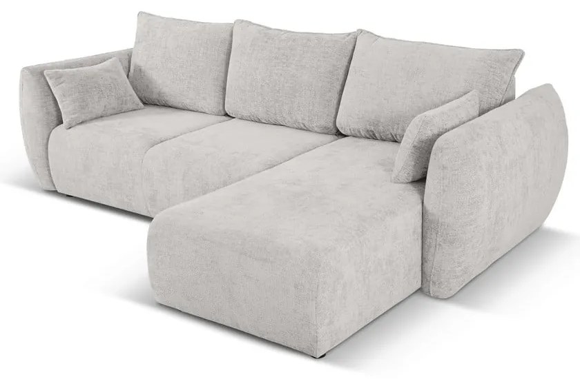 Divano angolare grigio chiaro (angolo destro) Matera - Cosmopolitan Design