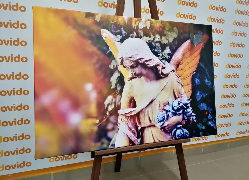 Quadro su tela – Statua di angelo