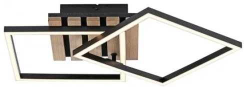 JUST LIGHT. 14053-79 - Plafoniera LED AKUSTIKA LED/15W/230V rovere/nero