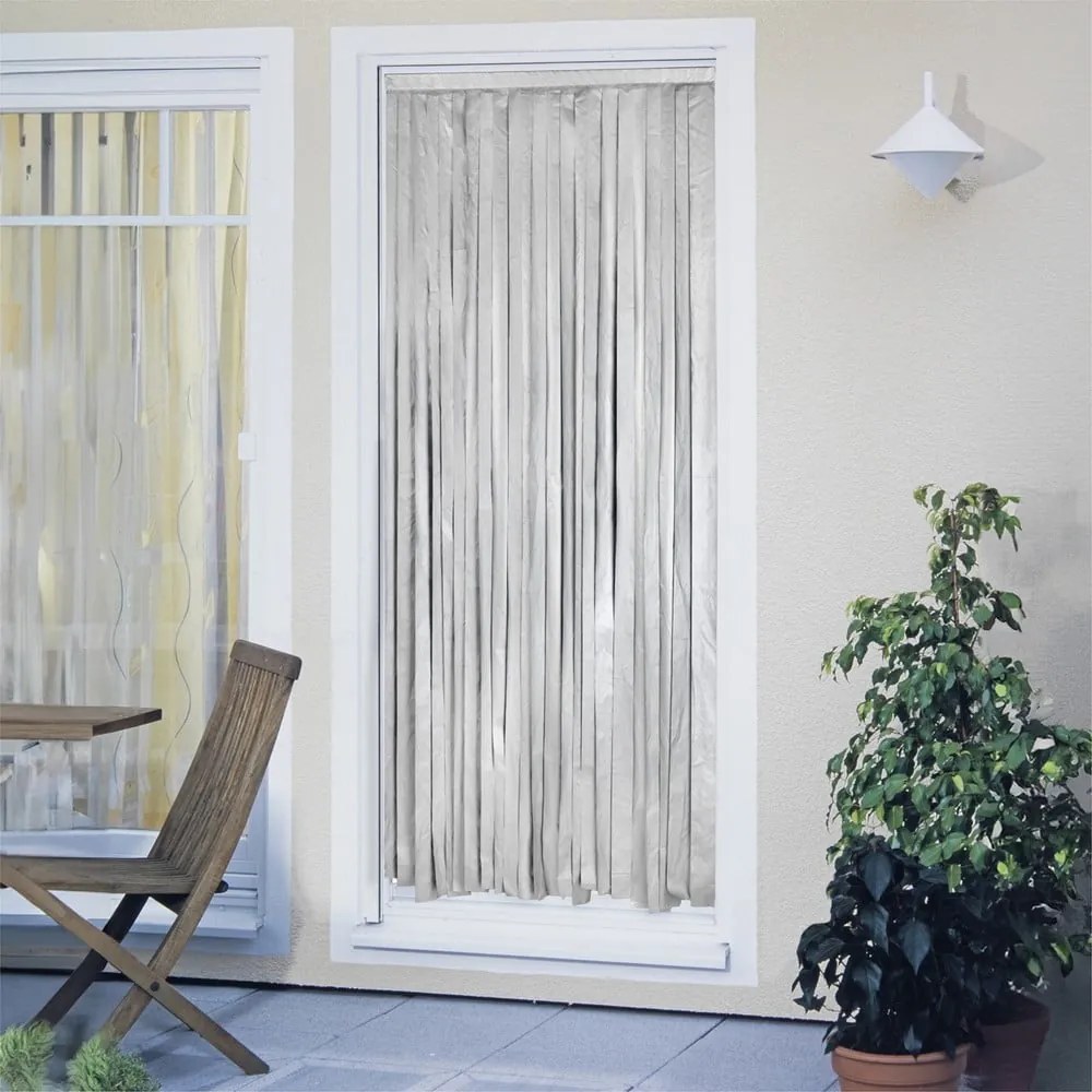 Tenda termica per porte in nero-argento 90x200 cm - Maximex