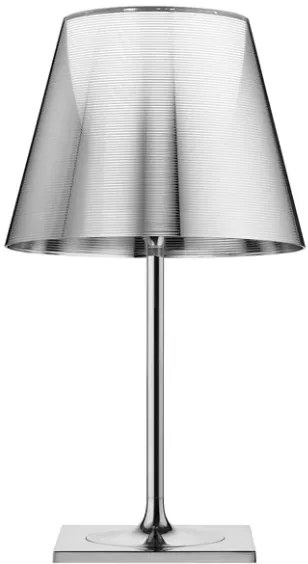 Flos KTribe Table 2 Lampada da tavolo 69 cm a luce diffusa in alluminio e diffusore esterno Argento Alluminizzato