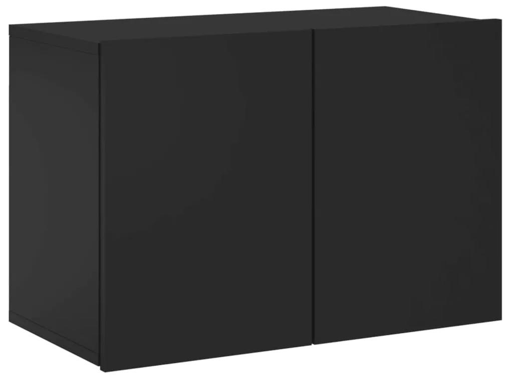 Mobile tv a parete nero 60x30x41 cm