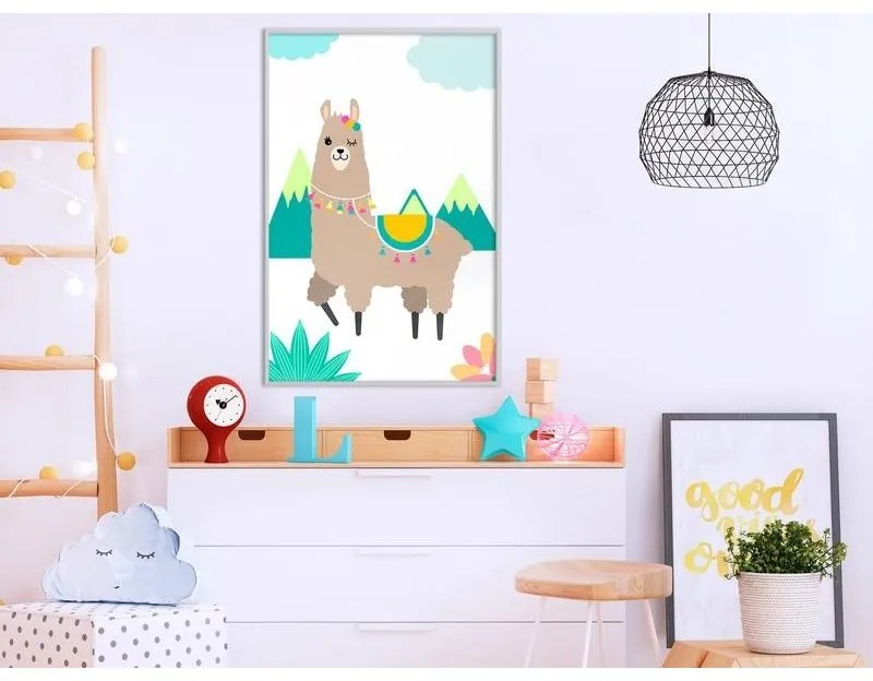 Poster Playful Llama