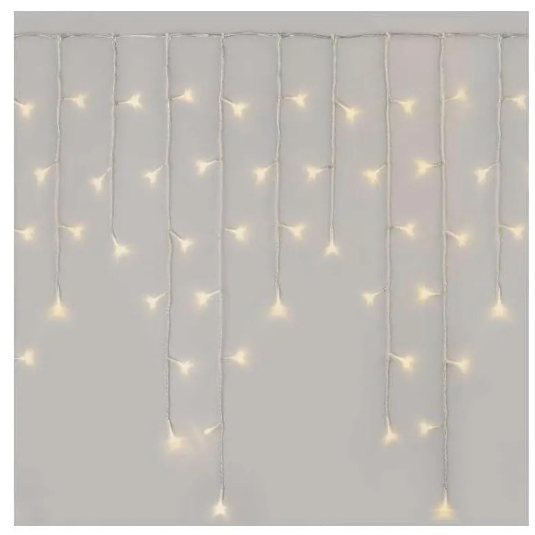 Catena LED natalizia da esterno 300xLED/8 modalità 10m IP44 bianco caldo + telecomando