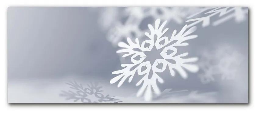Quadro di vetro Fiocco di neve Decorazione di Natale 100x50 cm