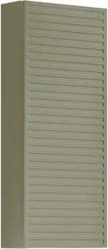 Pensile bagno Pixel Stripes laccato opaco verde salvia, 1 anta apertura da sinistra P 17 x L 30 x H 80 cm