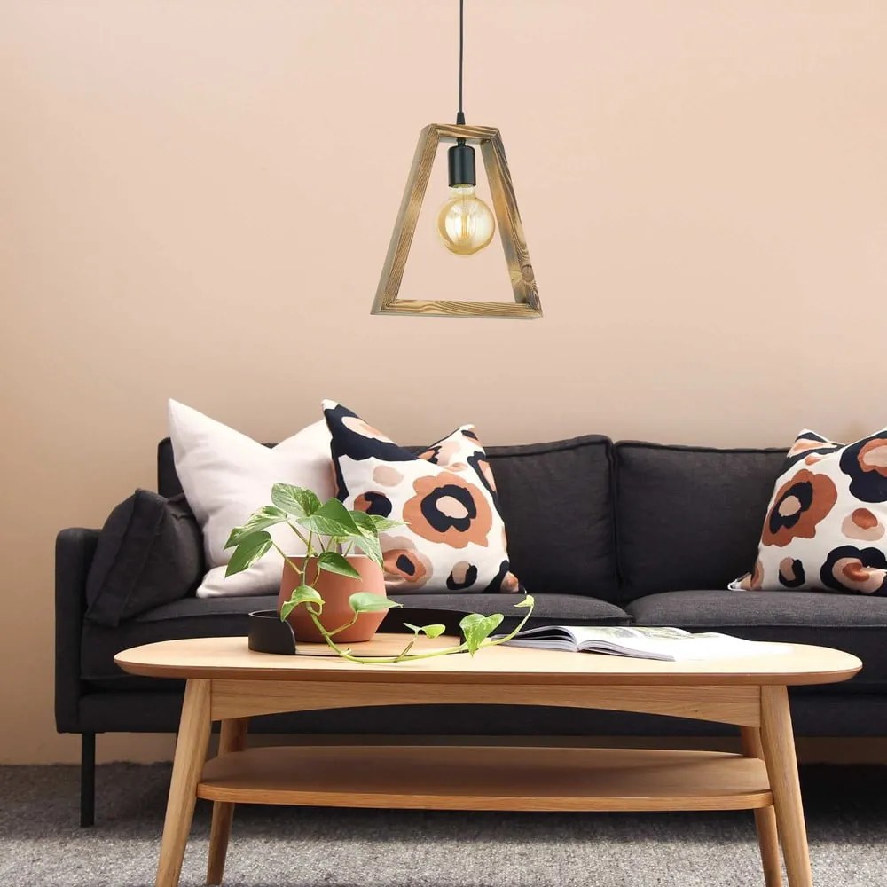 Lampada a sospensione in legno di carpino Geometrik Triangle - Opviq lights