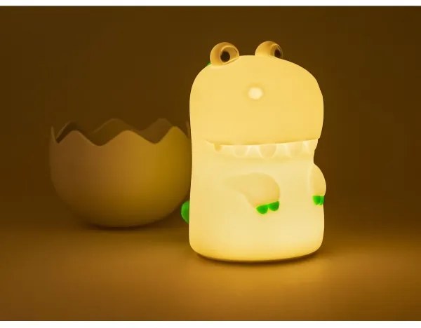 MegaLight - Lampada touch per bambini a LED RGB dimmerabile e ricaricabile DIGGY DINO LED/5V