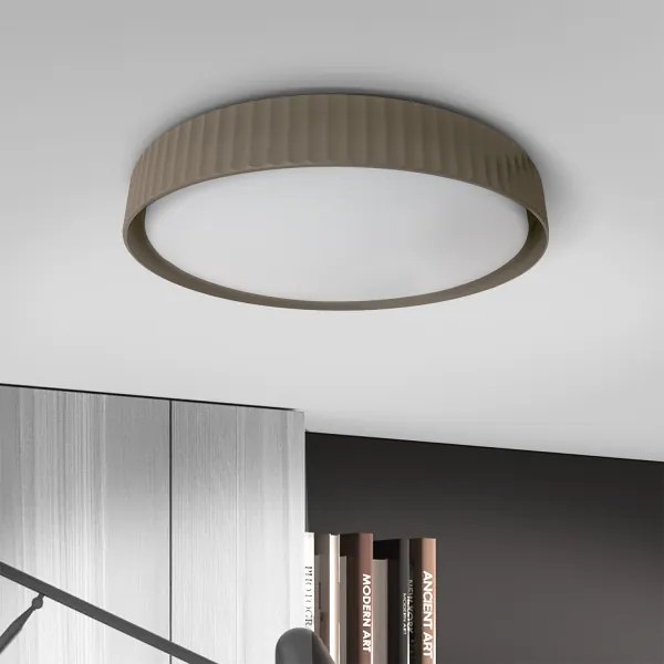 Brilagi - Plafoniera dimmerabile a LED LUCIA LED/60W/230V Ø 59 cm taupe + telecomando