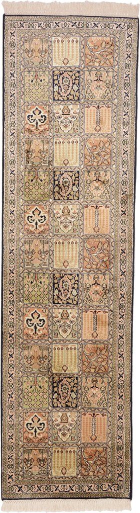 Cashmere Silk Tappeto orientale 220 x 60 (Indian) Annodato A Mano