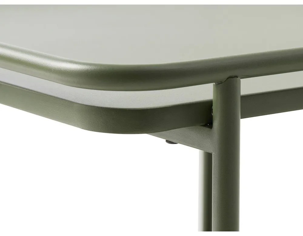 Tavolino da salotto verde in metallo 55x110 cm Yuba – Unique Furniture