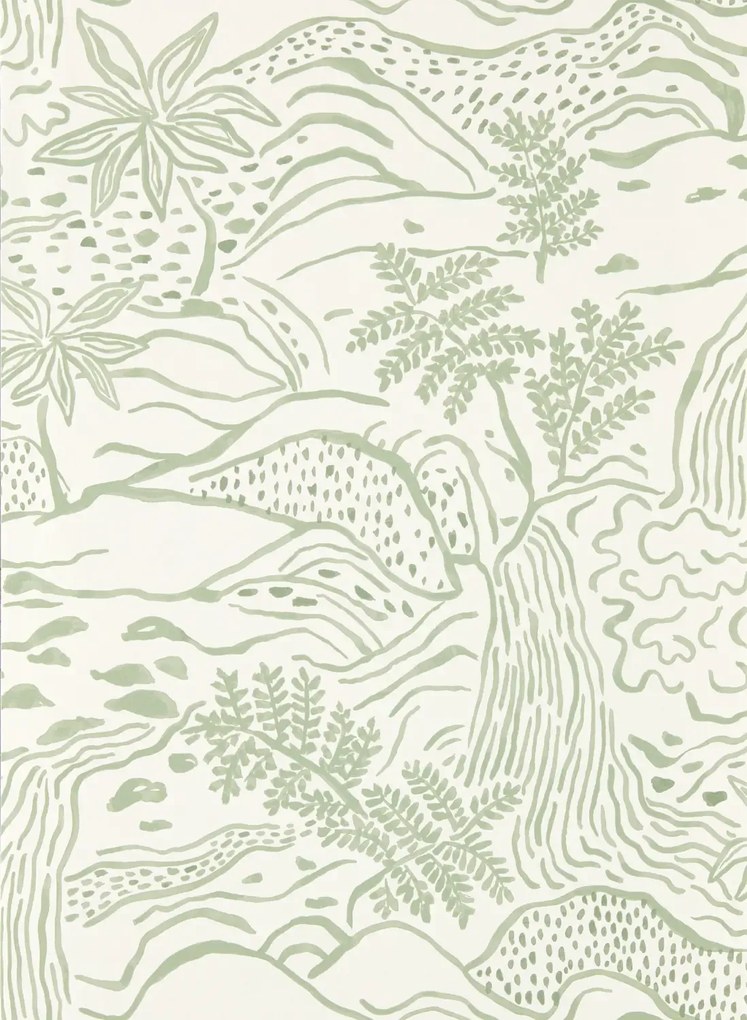 Scion Carta da parati Falling Foss - Sage