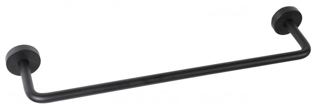 Koh-i-noor Tito 7409N portasciugamani 63 cm a muro in ottone nero opaco