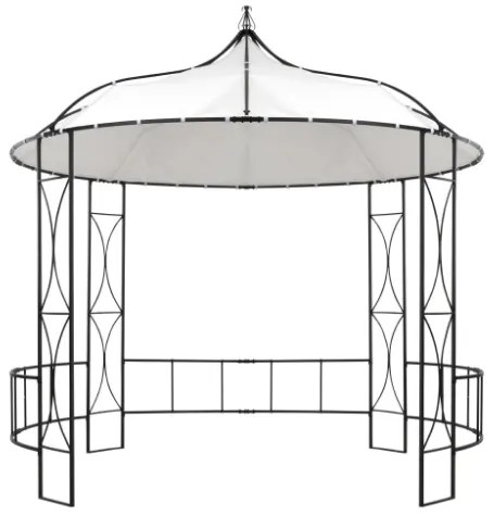 Gazebo 300x290 cm Bianco Rotondo