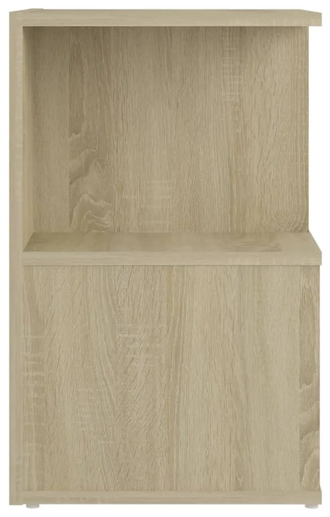 Comodino rovere sonoma 35x35x55 cm in legno multistrato