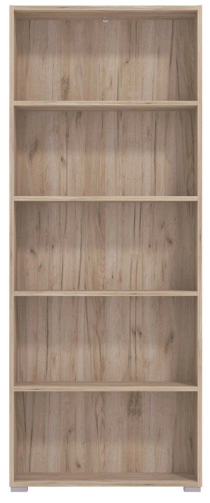 MADDIE - libreria cinque ripiani moderno minimal in legno