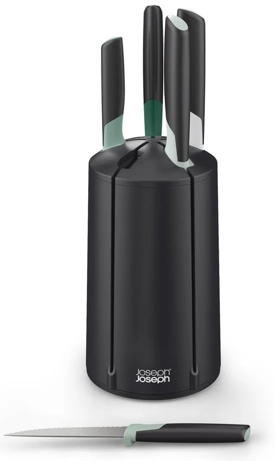 Set di 5 coltelli in acciaio inox con supporto rotante Elevate - Joseph Joseph
