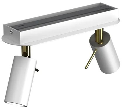 Faretto PRESTON 2xGU10/40W/230V oro bianco