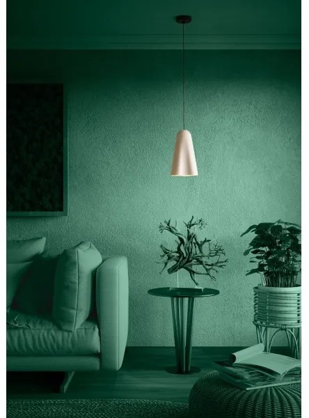 Eglo 390363 - Lampadario a sospensione con filo TOLLERIC 1xE27/40W/230V beige