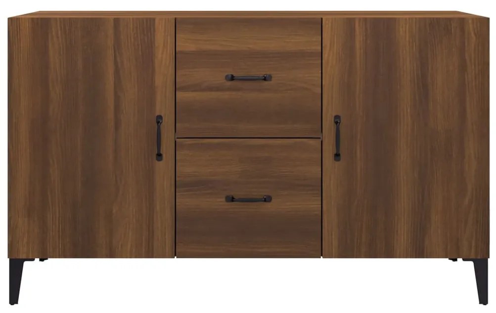 Credenza rovere marrone 100x36x60 cm in legno multistrato