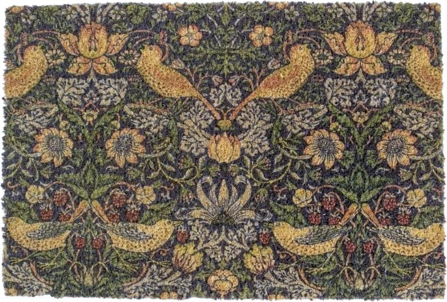 Zerbino in fibra di cocco 40x60 cm William Morris Strawberry Thief - Artsy Doormats