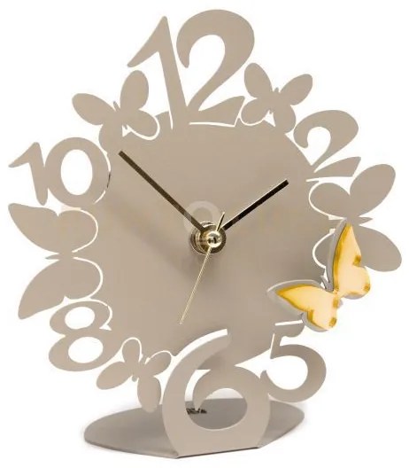 Orologio sciame farfalline decorato sabbia in ferro e polimetilmeta...