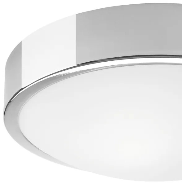Plafoniera JONAS 1xE27/60W/230V diametro 26 cm cromo lucido