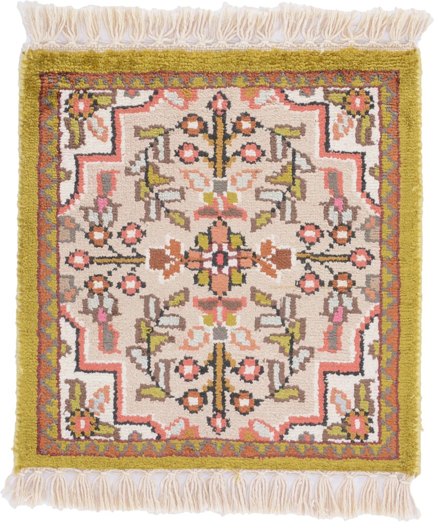 Agra Tappeto orientale 30 x 30 (Indian) Annodato A Mano