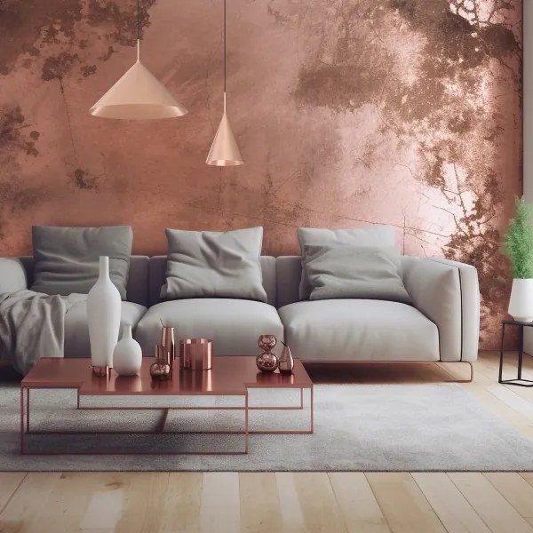 Lampada a sospensione su cavo CAPITAL, 1xGX53/15W/230V, Ø 46 cm, oro rosa