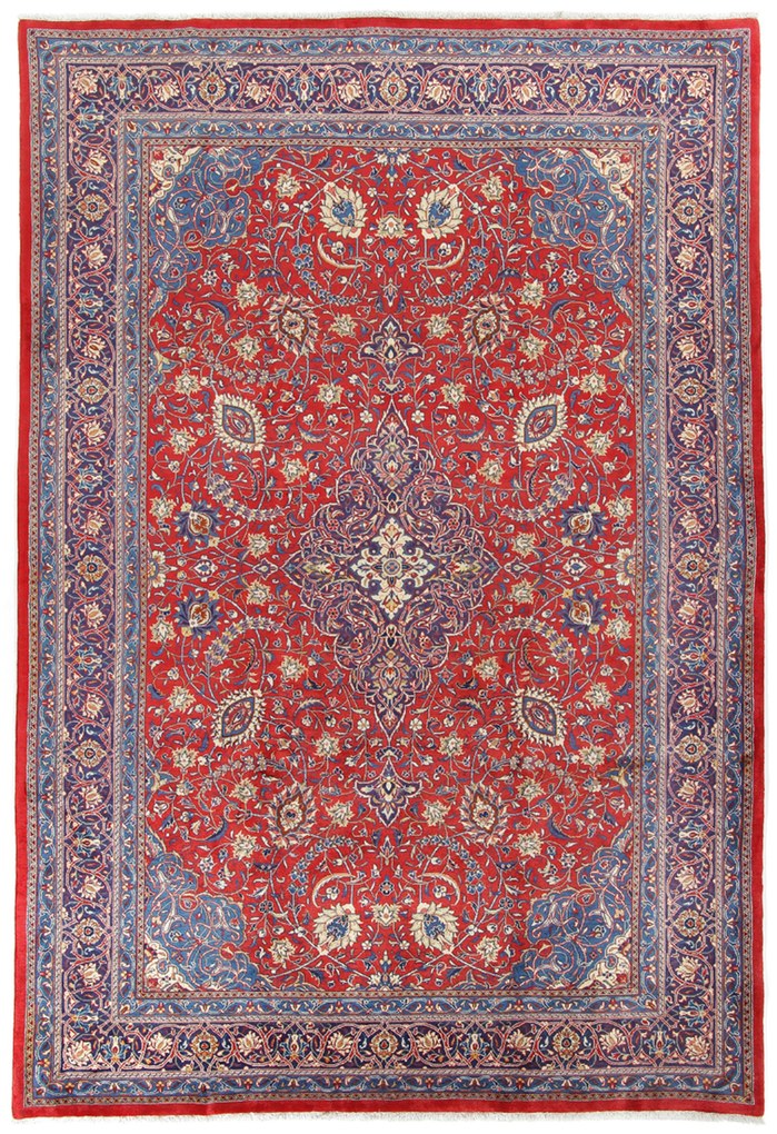 Sarouk Tappeto 220x340 (Iran) Annodato A Mano