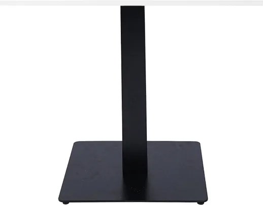 Tavolo da bar ristorante quadrato 80x80 cm con piano laminato Bianco frassino H 75