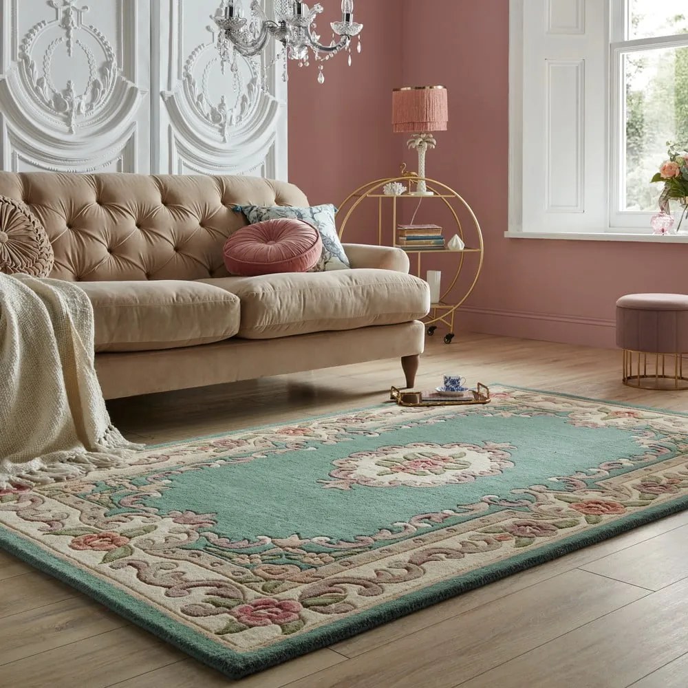 Tappeto in lana verde 120x180 cm Aubusson - Flair Rugs