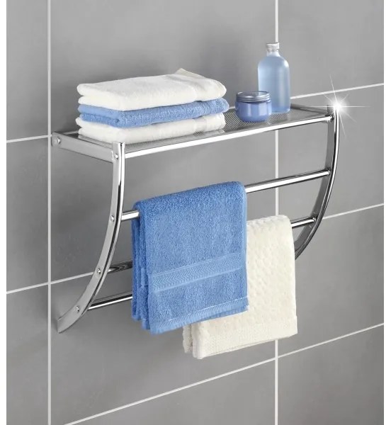 WENKO 15578100 - Porta asciugamani PESCARA 56 x 46 cm cromo lucido