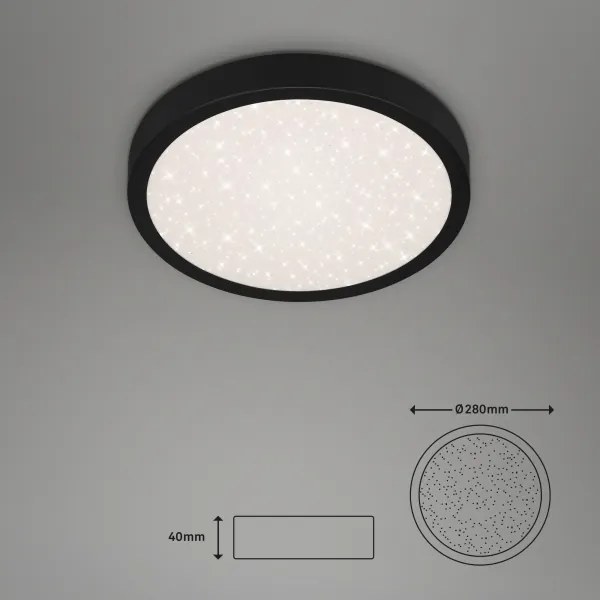 Briloner 3048-015 - Plafoniera LED RUNA LED/18W/230V nero