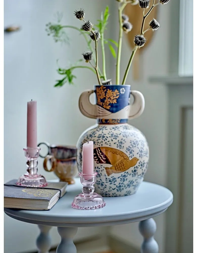 Vaso in gres dipinto a mano (altezza 23,5 cm) Hezha - Bloomingville