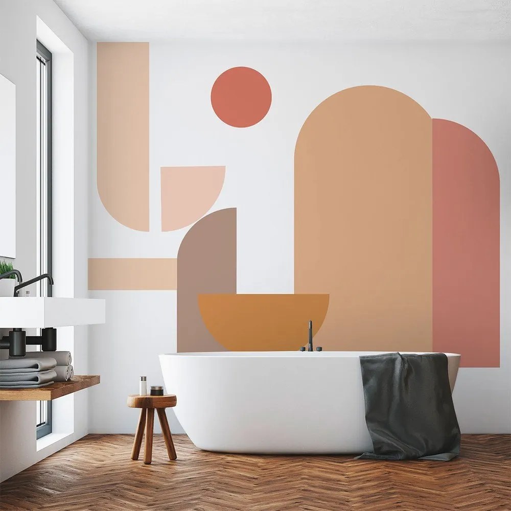 Adesivo da parete 250x200 cm Abstract Sunset - Ambiance