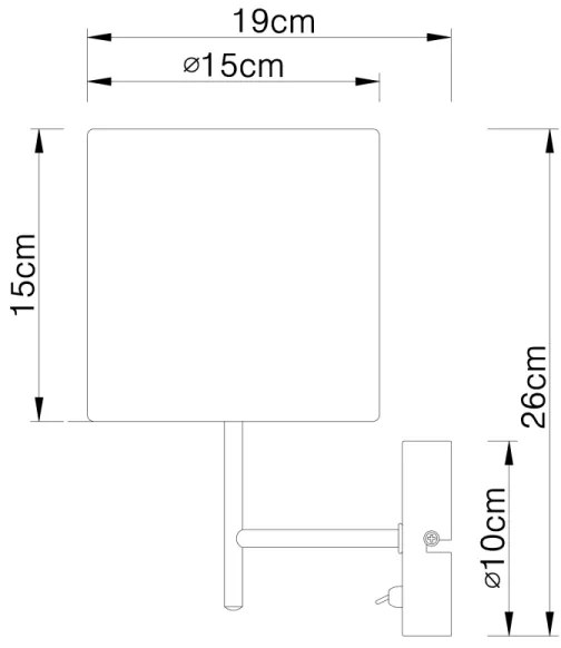 Globo 15188W - Applique AMY I 1xE14/40W/230V