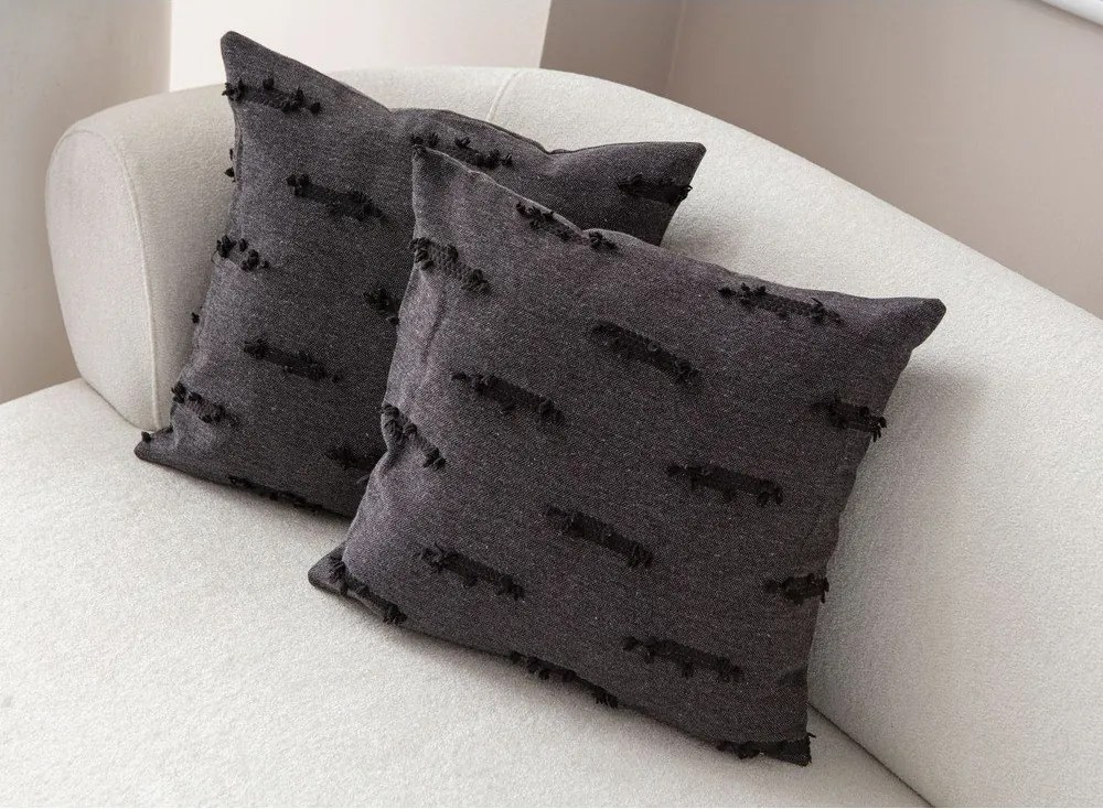 Federe decorative in set 2 pz 43x43 cm Tuffet – Mioli Decor